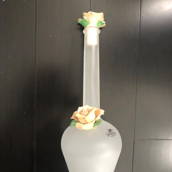 Italian frosted glass decanter - Picture 2 of 4